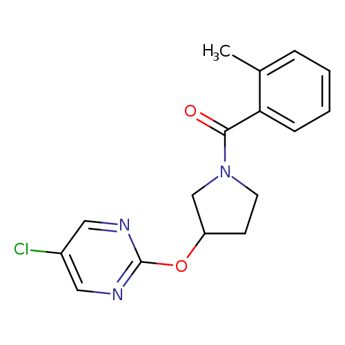 5-chloro-2-{[1-(2-methylbenzoyl)pyrrolidin-3-yl]oxy}pyrimidine