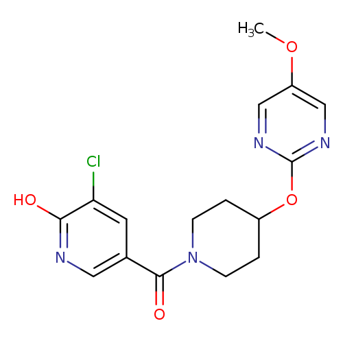 3-chloro-5-{4-[(5-methoxypyrimidin-2-yl)oxy]piperidine-1-carbonyl}pyridin-2-ol