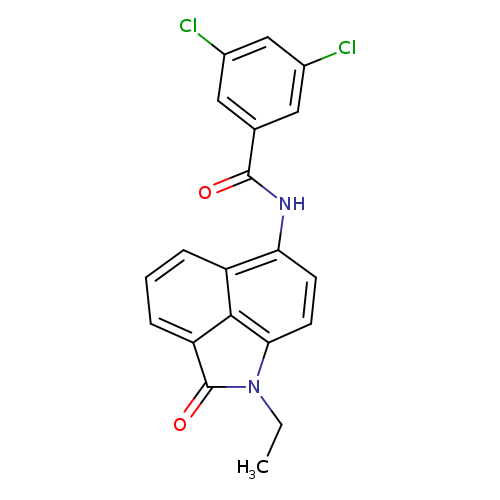3,5-dichloro-N-{2-ethyl-3-oxo-2-azatricyclo[6.3.1.0^{4,12}]dodeca-1(11),4(12),5,7,9-pentaen-9-yl}benzamide