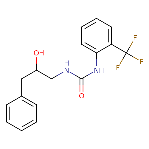1-(2-hydroxy-3-phenylpropyl)-3-[2-(trifluoromethyl)phenyl]urea