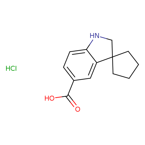 Spiro[Cyclopentane-1,3'-Indoline]-5'-Carboxylicacid Hydrochloride