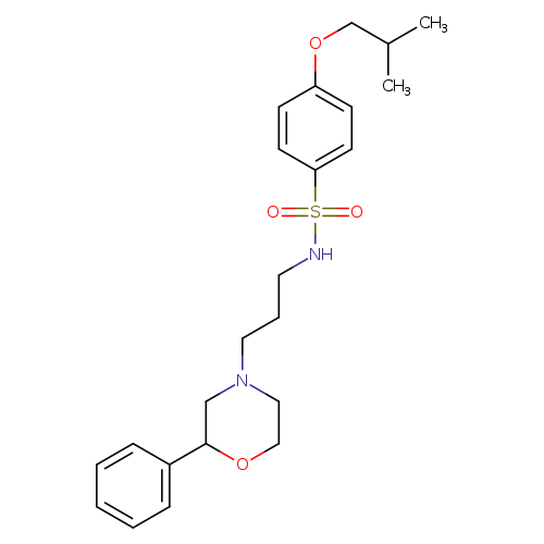 4-(2-methylpropoxy)-N-[3-(2-phenylmorpholin-4-yl)propyl]benzene-1-sulfonamide