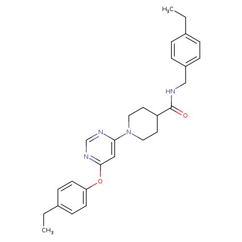 1-[6-(4-ethylphenoxy)pyrimidin-4-yl]-N-[(4-ethylphenyl)methyl]piperidine-4-carboxamide