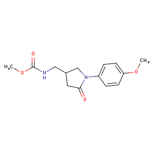 methyl N-{[1-(4-methoxyphenyl)-5-oxopyrrolidin-3-yl]methyl}carbamate