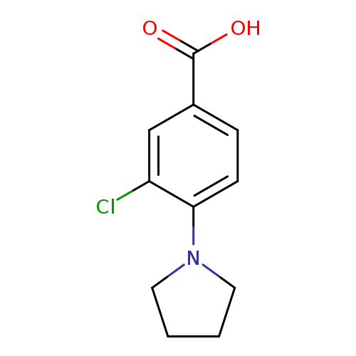 3-chloro-4-pyrrolidin-1-ylbenzoic acid