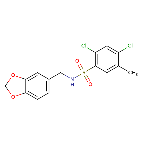 N-[(2H-1,3-benzodioxol-5-yl)methyl]-2,4-dichloro-5-methylbenzene-1-sulfonamide