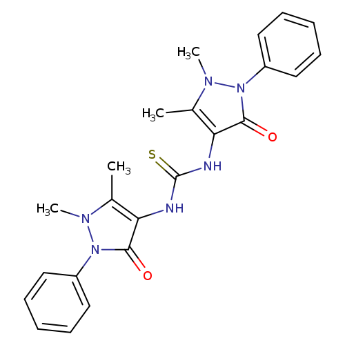 Thiourea, N,N'-bis(2,3-dihydro-1,5-dimethyl-3-oxo-2-phenyl-1H-pyrazol-4-yl)-
