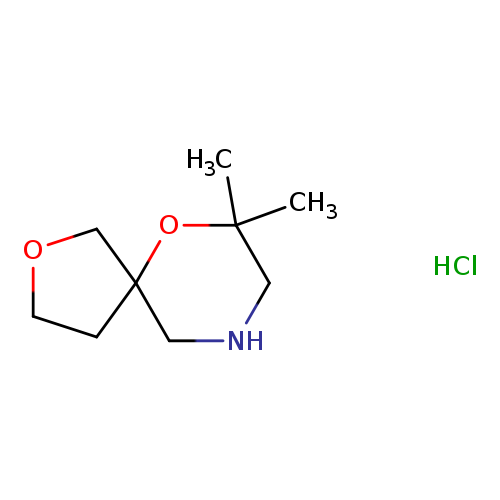7,7-dimethyl-2,6-dioxa-9-azaspiro[4.5]decanehydrochloride