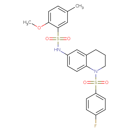 N-[1-(4-fluorobenzenesulfonyl)-1,2,3,4-tetrahydroquinolin-6-yl]-2-methoxy-5-methylbenzene-1-sulfonamide