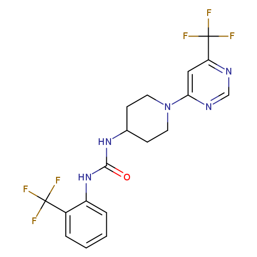 3-[2-(trifluoromethyl)phenyl]-1-{1-[6-(trifluoromethyl)pyrimidin-4-yl]piperidin-4-yl}urea