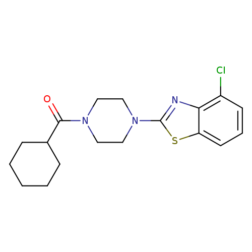 4-chloro-2-(4-cyclohexanecarbonylpiperazin-1-yl)-1,3-benzothiazole