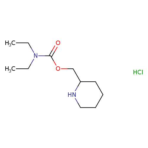 (Piperidin-2-yl)methyl N,N-diethylcarbamate hydrochloride
