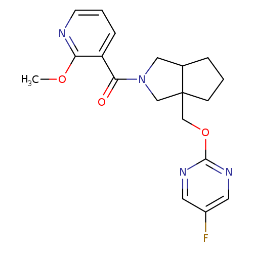 5-fluoro-2-{[2-(2-methoxypyridine-3-carbonyl)-octahydrocyclopenta[c]pyrrol-3a-yl]methoxy}pyrimidine
