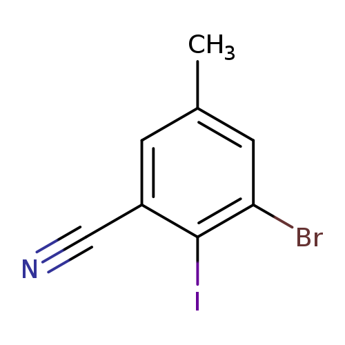 3-bromo-2-iodo-5-methylbenzonitrile