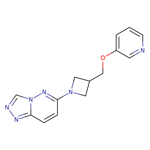 3-[(1-{[1,2,4]triazolo[4,3-b]pyridazin-6-yl}azetidin-3-yl)methoxy]pyridine