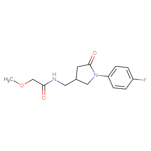 N-{[1-(4-fluorophenyl)-5-oxopyrrolidin-3-yl]methyl}-2-methoxyacetamide