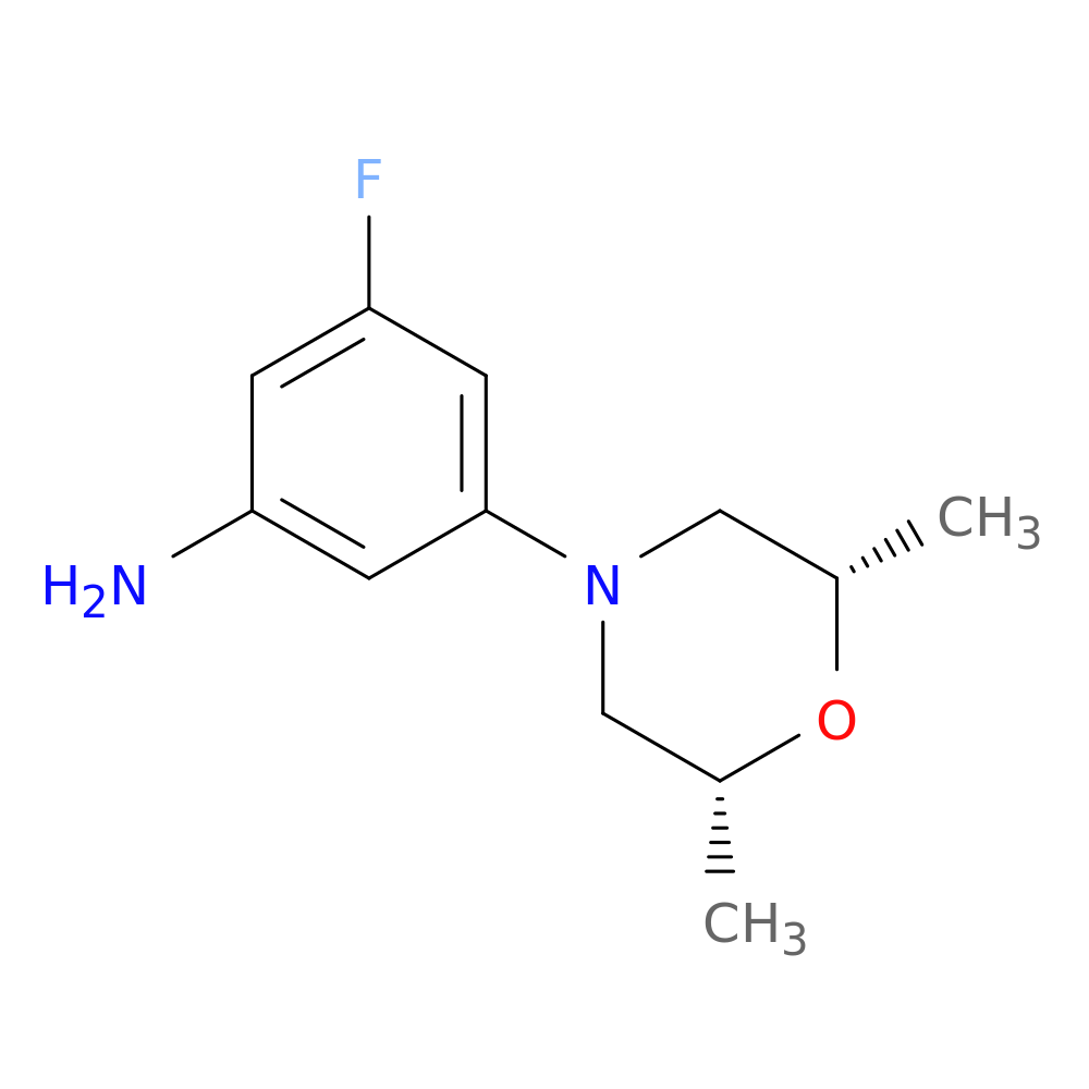 rel-3-((2S,6R)-2,6-dimethylmorpholino)-5-fluoroaniline