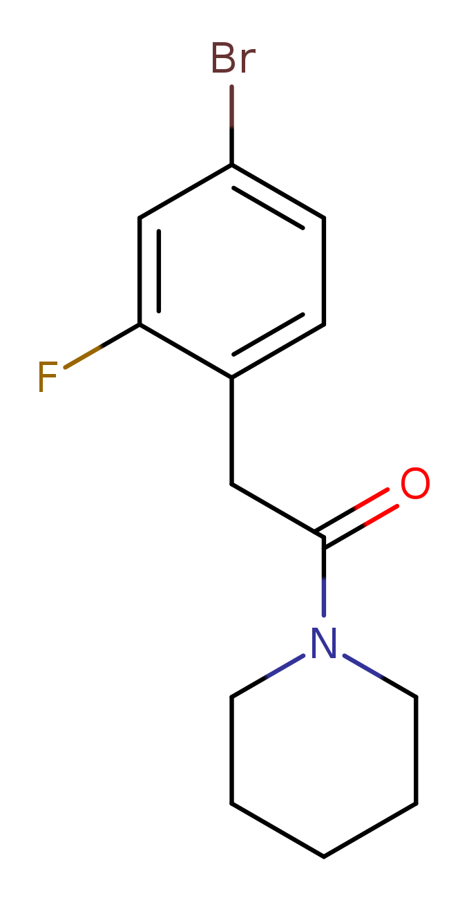 2-(4-Bromo-2-fluoro-phenyl)-1-piperidin-1-yl-ethanone