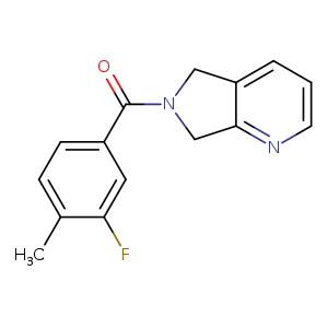 6-(3-fluoro-4-methylbenzoyl)-5H,6H,7H-pyrrolo[3,4-b]pyridine