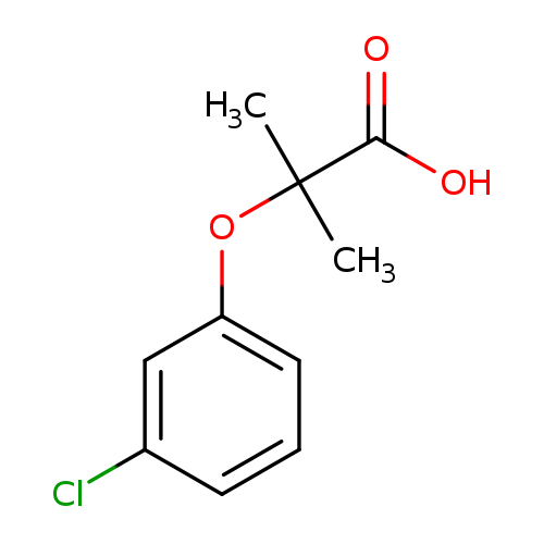 Propanoic acid, 2-(3-chlorophenoxy)-2-methyl-