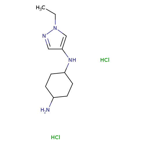 N1-(1-ethyl-1H-pyrazol-4-yl)cyclohexane-1,4-diaminedihydrochloride
