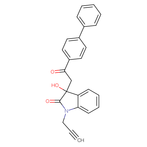 3-(2-[1,1'-biphenyl]-4-yl-2-oxoethyl)-3-hydroxy-1-(2-propynyl)-1,3-dihydro-2H-indol-2-one
