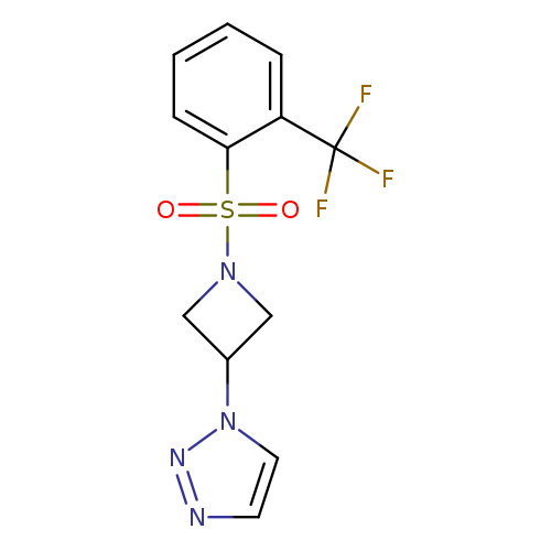 1-{1-[2-(trifluoromethyl)benzenesulfonyl]azetidin-3-yl}-1H-1,2,3-triazole
