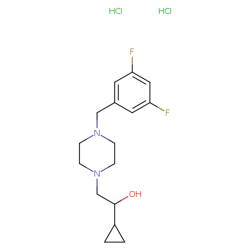 1-cyclopropyl-2-{4-[(3,5-difluorophenyl)methyl]piperazin-1-yl}ethan-1-ol dihydrochloride