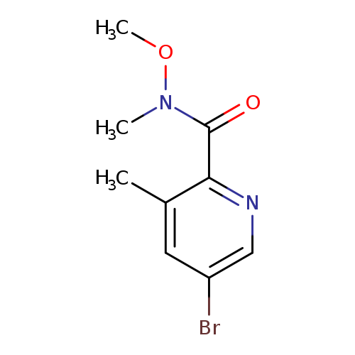2-Pyridinecarboxamide, 5-bromo-N-methoxy-N,3-dimethyl-