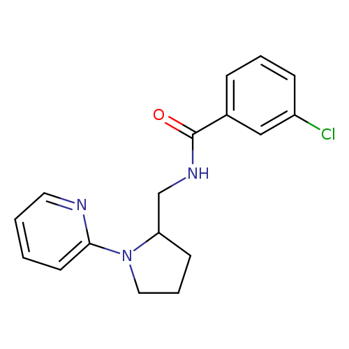 3-chloro-N-{[1-(pyridin-2-yl)pyrrolidin-2-yl]methyl}benzamide