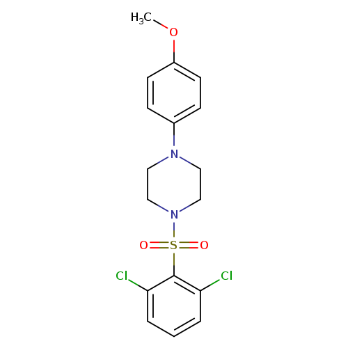 1-(2,6-dichlorobenzenesulfonyl)-4-(4-methoxyphenyl)piperazine