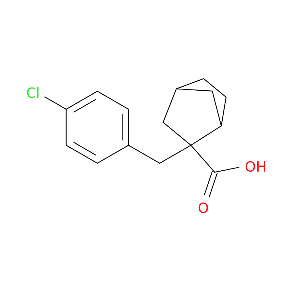 2-[(4-chlorophenyl)methyl]bicyclo[2.2.1]heptane-2-carboxylic acid