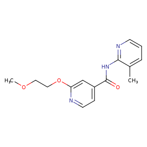2-(2-methoxyethoxy)-N-(3-methylpyridin-2-yl)pyridine-4-carboxamide
