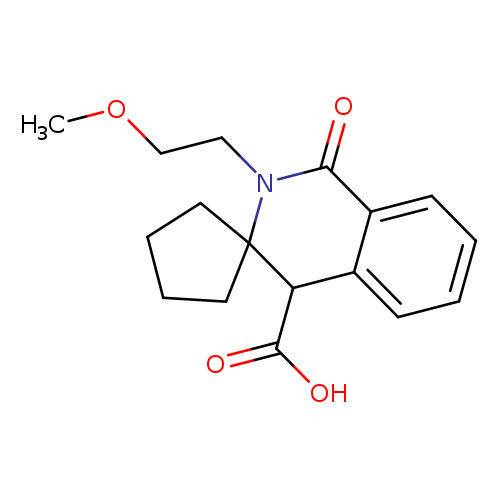 2'-(2-Methoxyethyl)-1'-oxo-1',4'-dihydro-2'h-spiro[cyclopentane-1,3'-isoquinoline]-4'-carboxylic acid