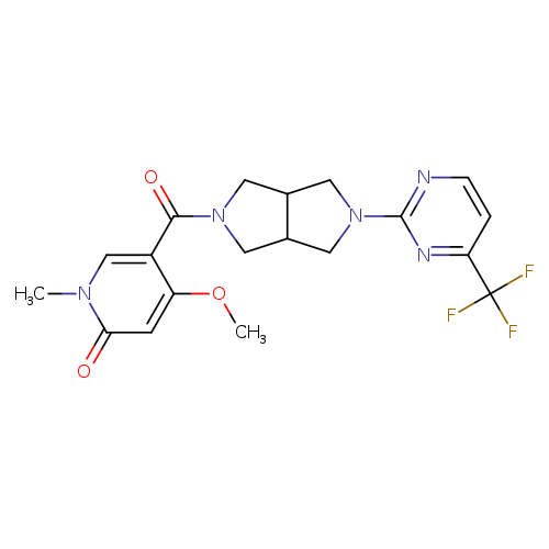 4-methoxy-1-methyl-5-{5-[4-(trifluoromethyl)pyrimidin-2-yl]-octahydropyrrolo[3,4-c]pyrrole-2-carbonyl}-1,2-dihydropyridin-2-one