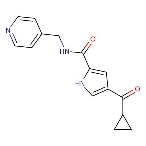 4-cyclopropanecarbonyl-N-[(pyridin-4-yl)methyl]-1H-pyrrole-2-carboxamide