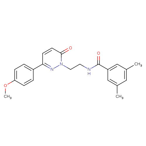 N-{2-[3-(4-methoxyphenyl)-6-oxo-1,6-dihydropyridazin-1-yl]ethyl}-3,5-dimethylbenzamide