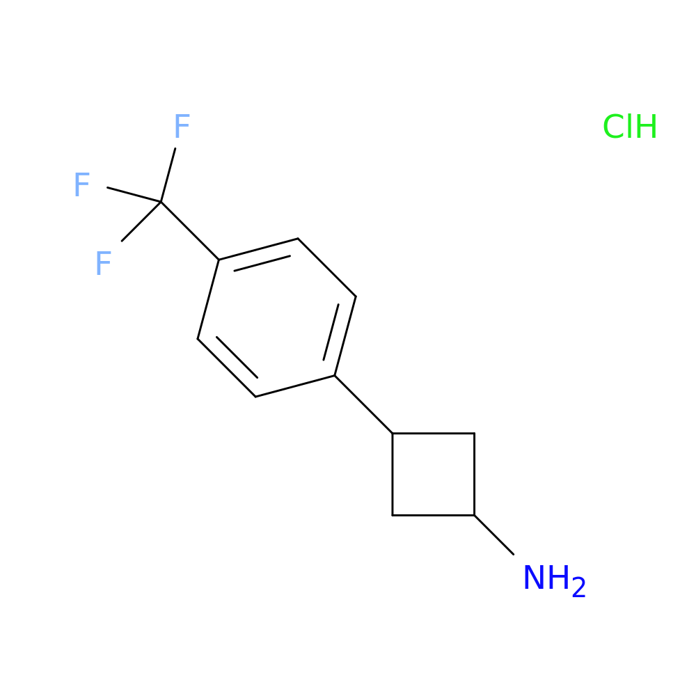 3-[4-(Trifluoromethyl)phenyl]cyclobutan-1-amine hydrochloride