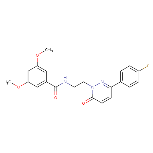 N-{2-[3-(4-fluorophenyl)-6-oxo-1,6-dihydropyridazin-1-yl]ethyl}-3,5-dimethoxybenzamide