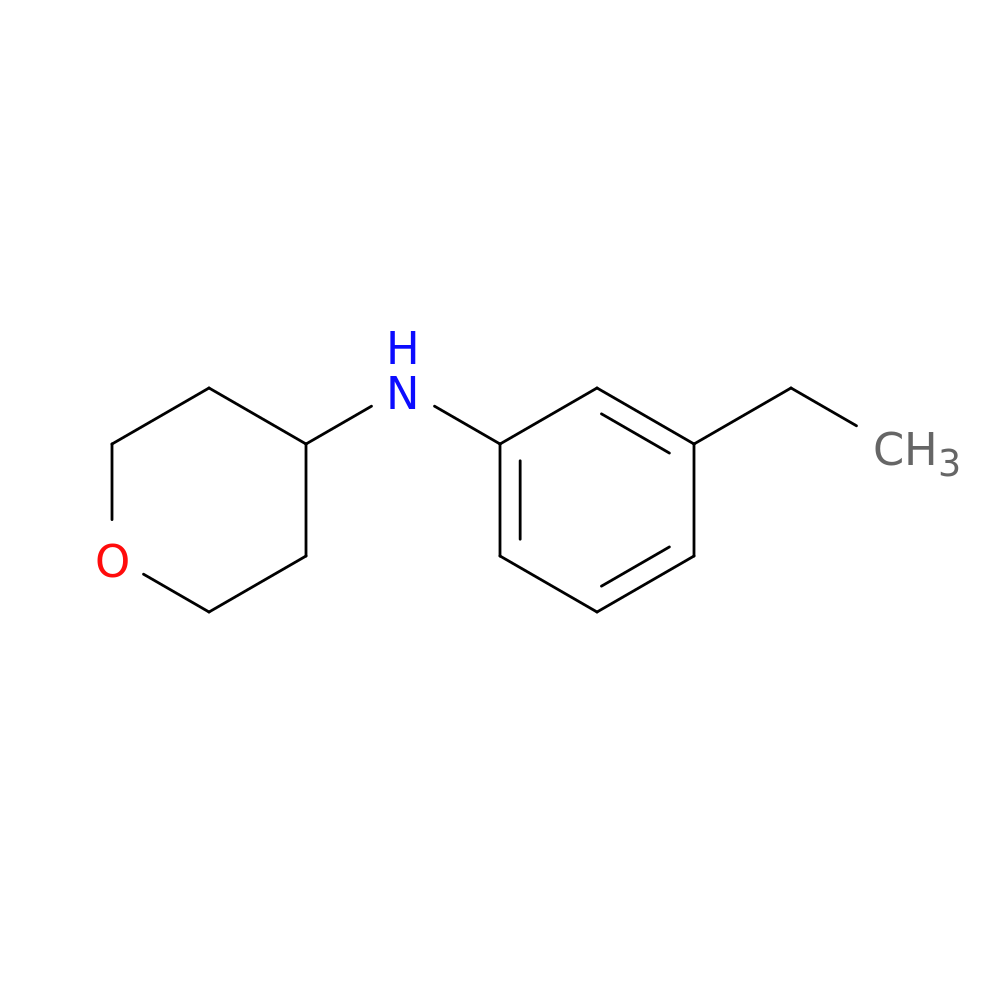 N-(3-ethylphenyl)oxan-4-amine