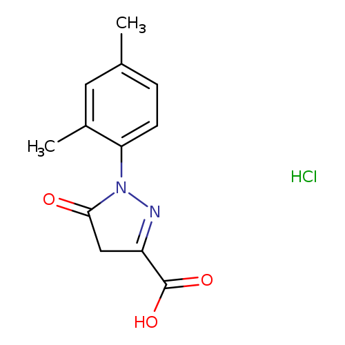 1-(2,4-dimethylphenyl)-5-oxo-4,5-dihydro-1H-pyrazole-3-carboxylic acid hydrochloride