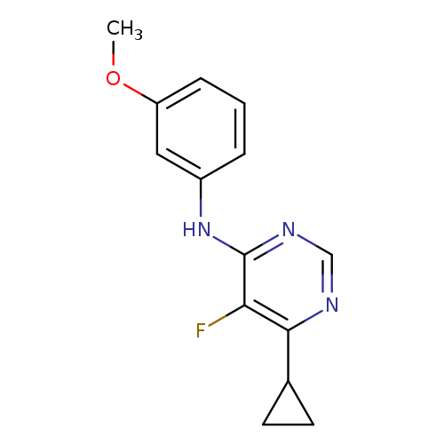 6-cyclopropyl-5-fluoro-N-(3-methoxyphenyl)pyrimidin-4-amine