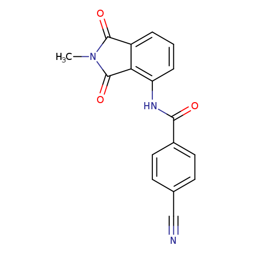 4-cyano-N-(2-methyl-1,3-dioxo-2,3-dihydro-1H-isoindol-4-yl)benzamide