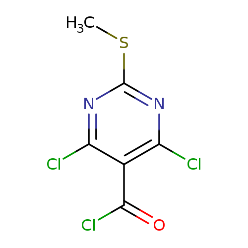 5-Pyrimidinecarbonyl chloride, 4,6-dichloro-2-(methylthio)-