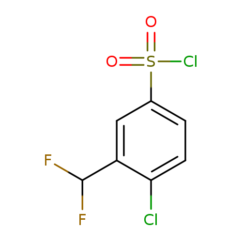 4-chloro-3-(difluoromethyl)benzene-1-sulfonylchloride