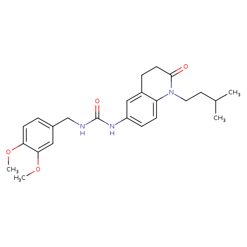 1-[(3,4-dimethoxyphenyl)methyl]-3-[1-(3-methylbutyl)-2-oxo-1,2,3,4-tetrahydroquinolin-6-yl]urea