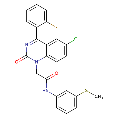 2-[6-chloro-4-(2-fluorophenyl)-2-oxo-1,2-dihydroquinazolin-1-yl]-N-[3-(methylsulfanyl)phenyl]acetamide