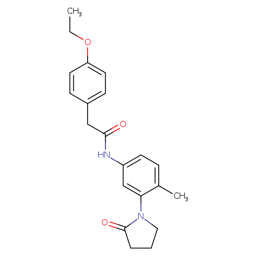 2-(4-ethoxyphenyl)-N-[4-methyl-3-(2-oxopyrrolidin-1-yl)phenyl]acetamide