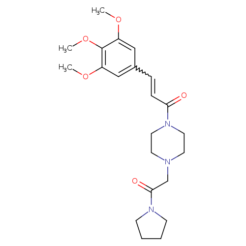 1-{4-[2-oxo-2-(pyrrolidin-1-yl)ethyl]piperazin-1-yl}-3-(3,4,5-trimethoxyphenyl)prop-2-en-1-one