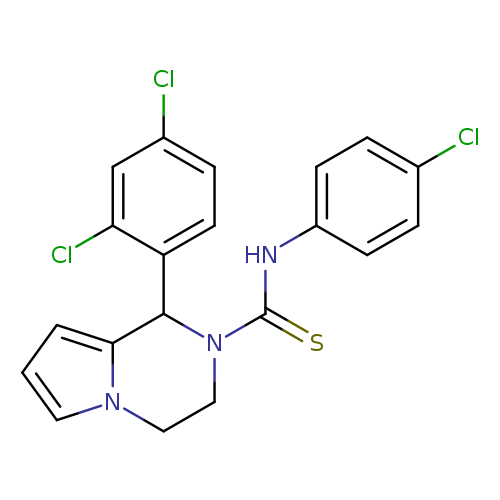 N-(4-chlorophenyl)-1-(2,4-dichlorophenyl)-1H,2H,3H,4H-pyrrolo[1,2-a]pyrazine-2-carbothioamide